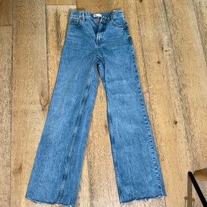 Zara WIDE LEG HI RISE JEANS